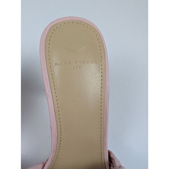 Marc Fisher LTD. Caleno Slip On Kitten Heel Sandals Women's 8M Light Pink Solid - Picture 9 of 11